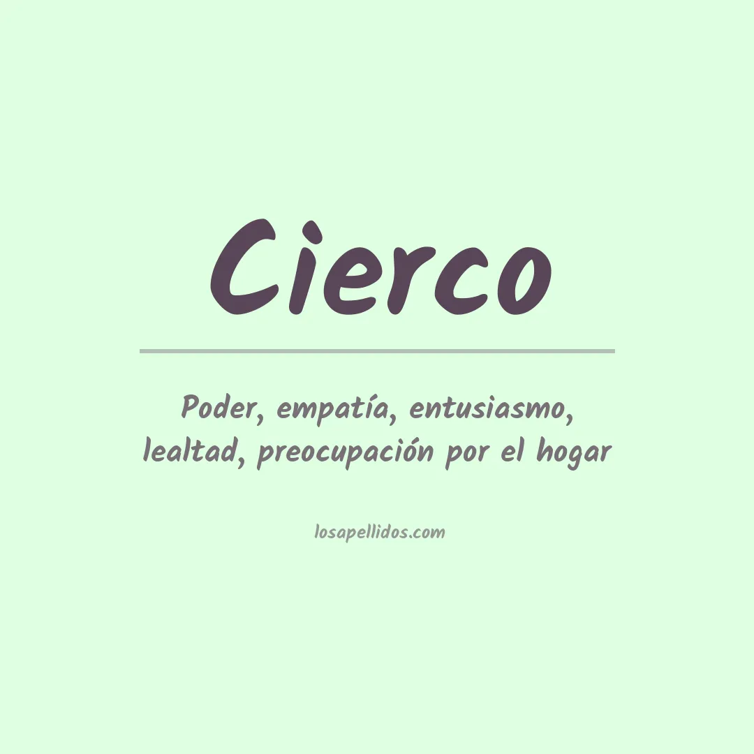 Apellido Cierco