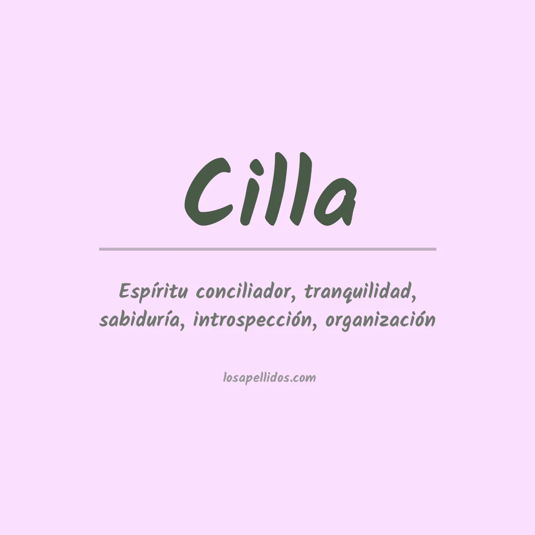 Apellido Cilla