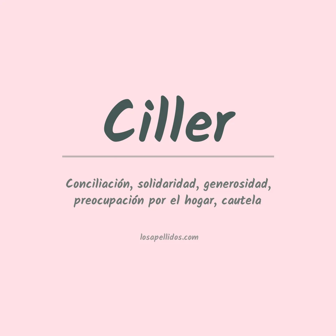 Apellido Ciller