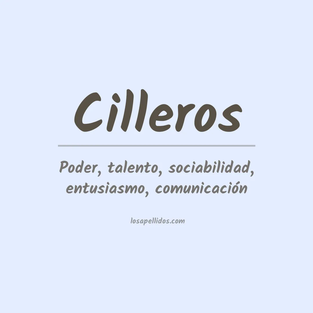 Apellido Cilleros