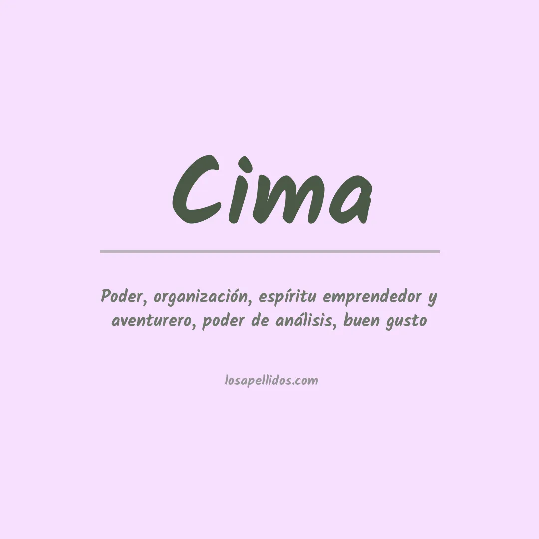Apellido Cima