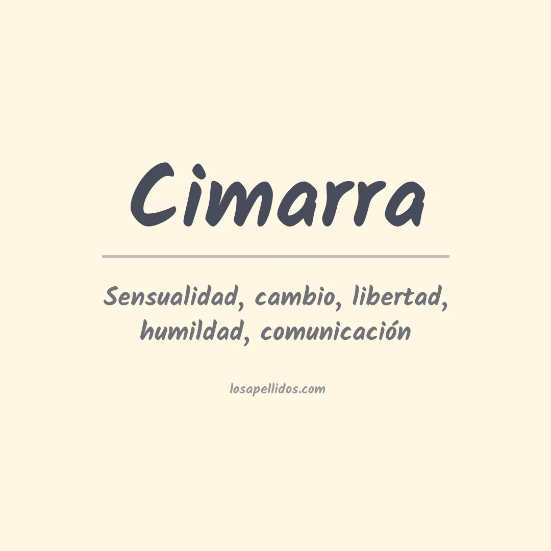 Apellido Cimarra