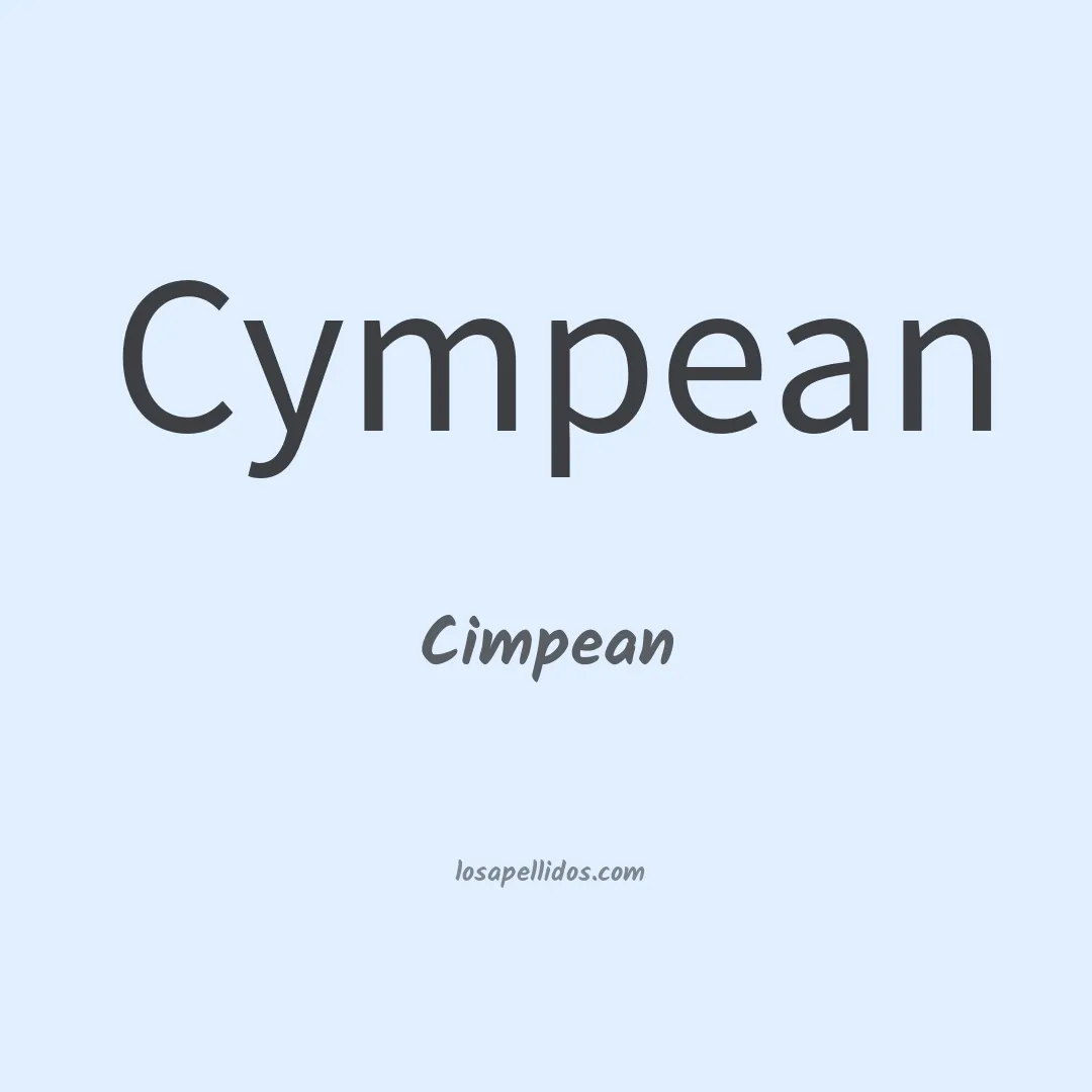 Cimpean en chino
