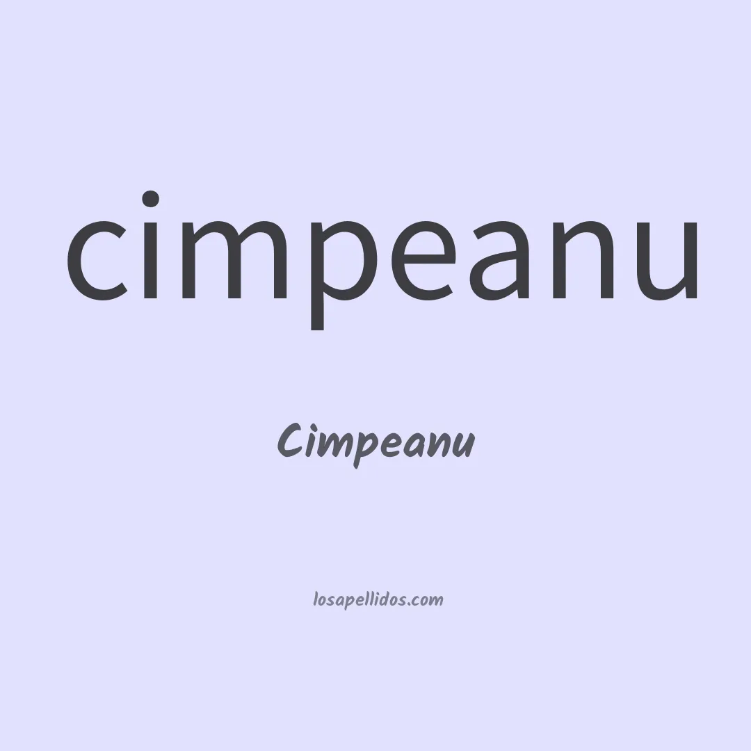 Cimpeanu en chino