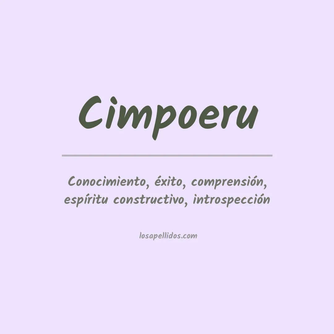 Apellido Cimpoeru