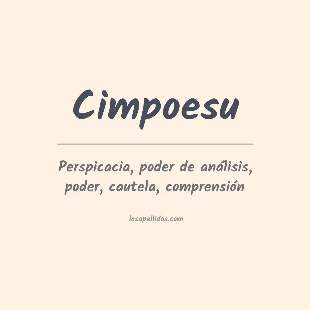 Apellido Cimpoesu