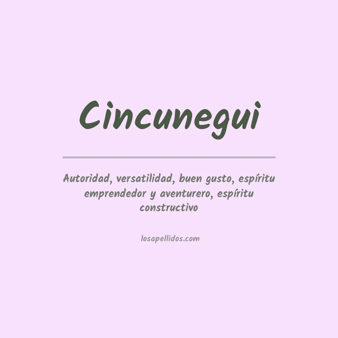 Apellido Cincunegui