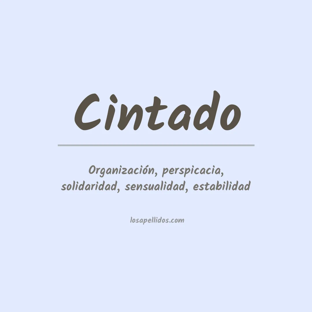 Apellido Cintado