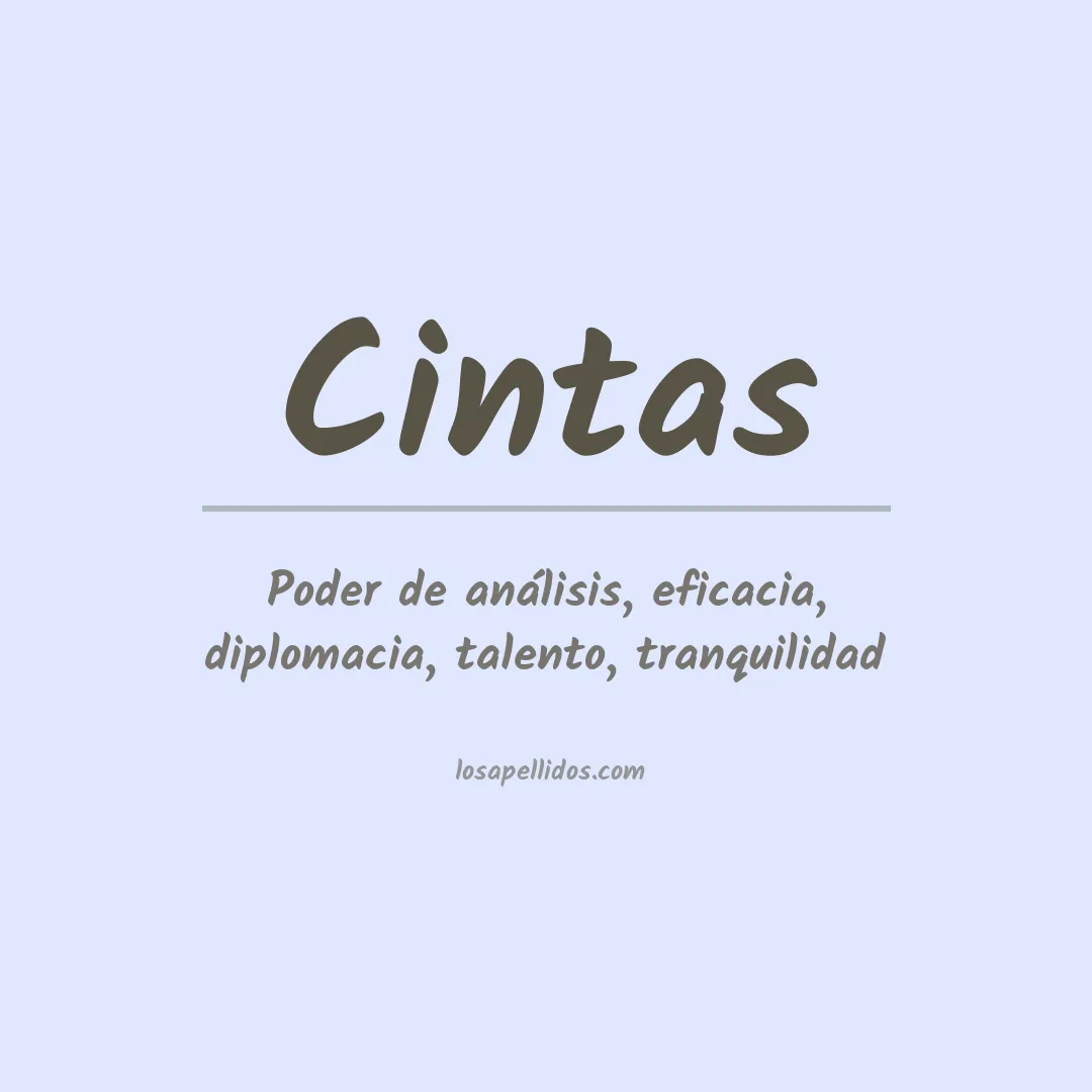 Apellido Cintas