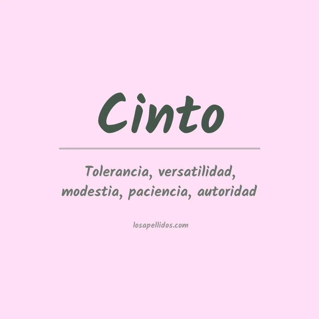 Apellido Cinto