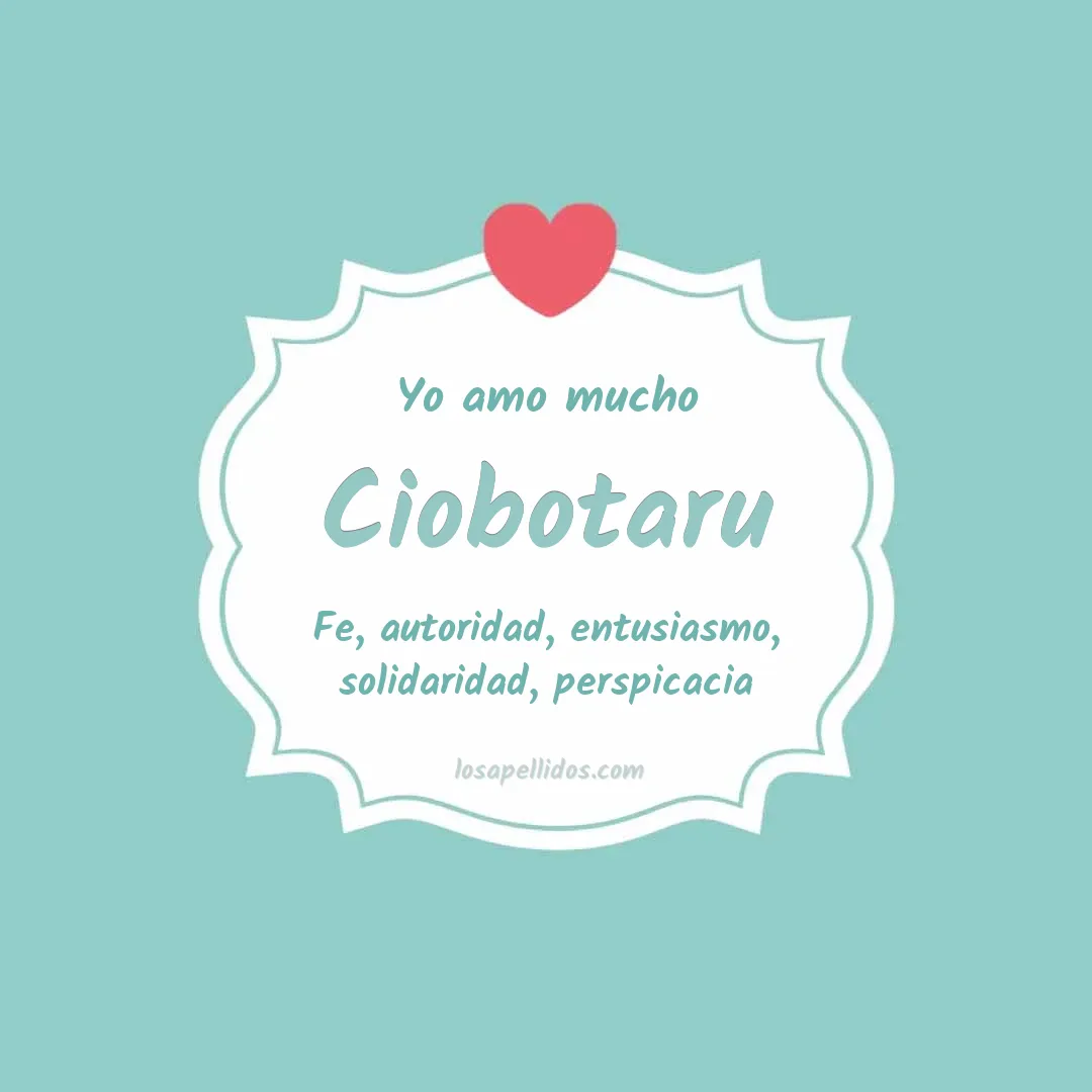 Yo amo mucho Ciobotaru