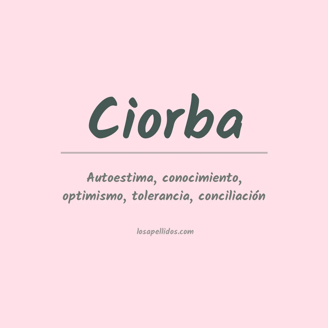 Apellido Ciorba