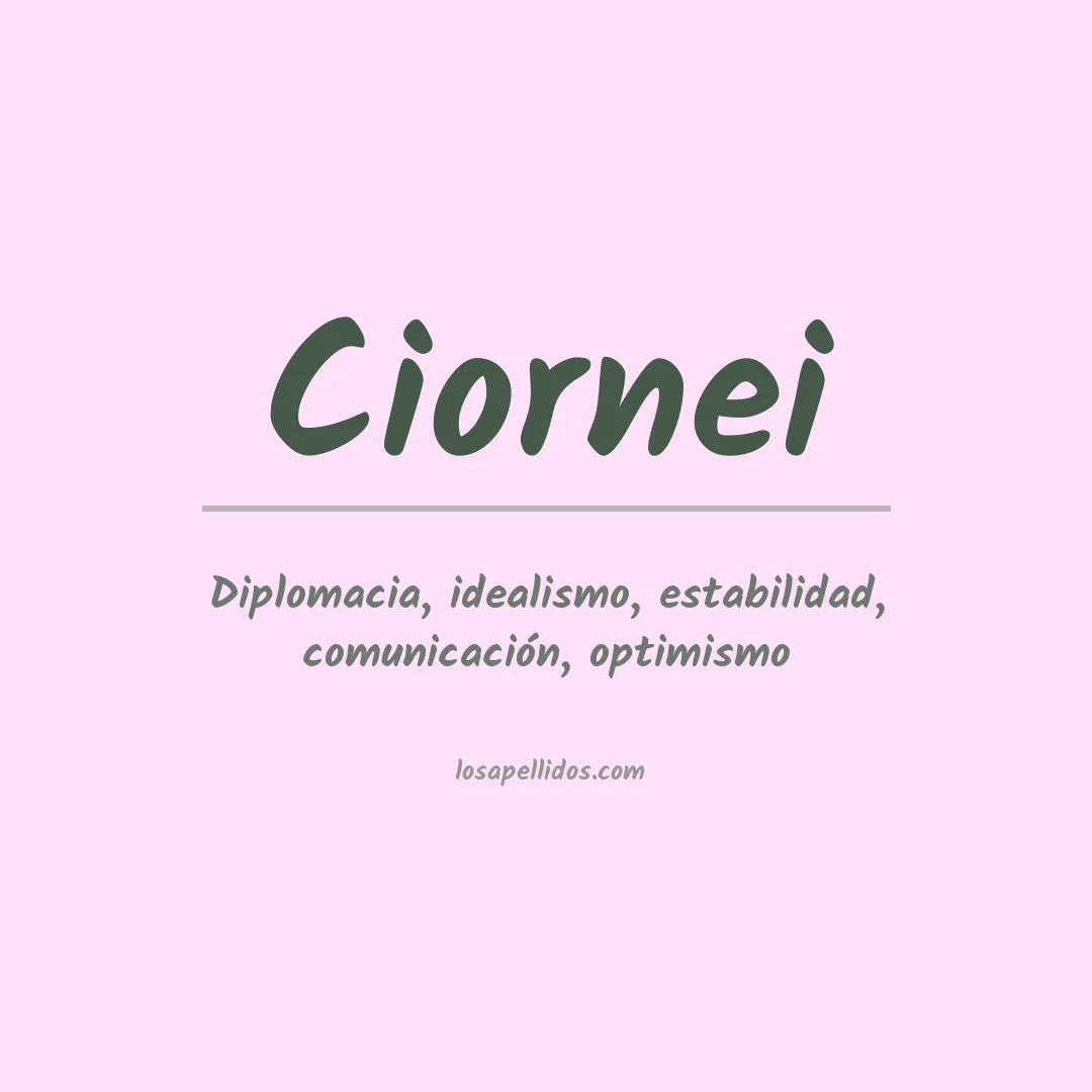 Apellido Ciornei