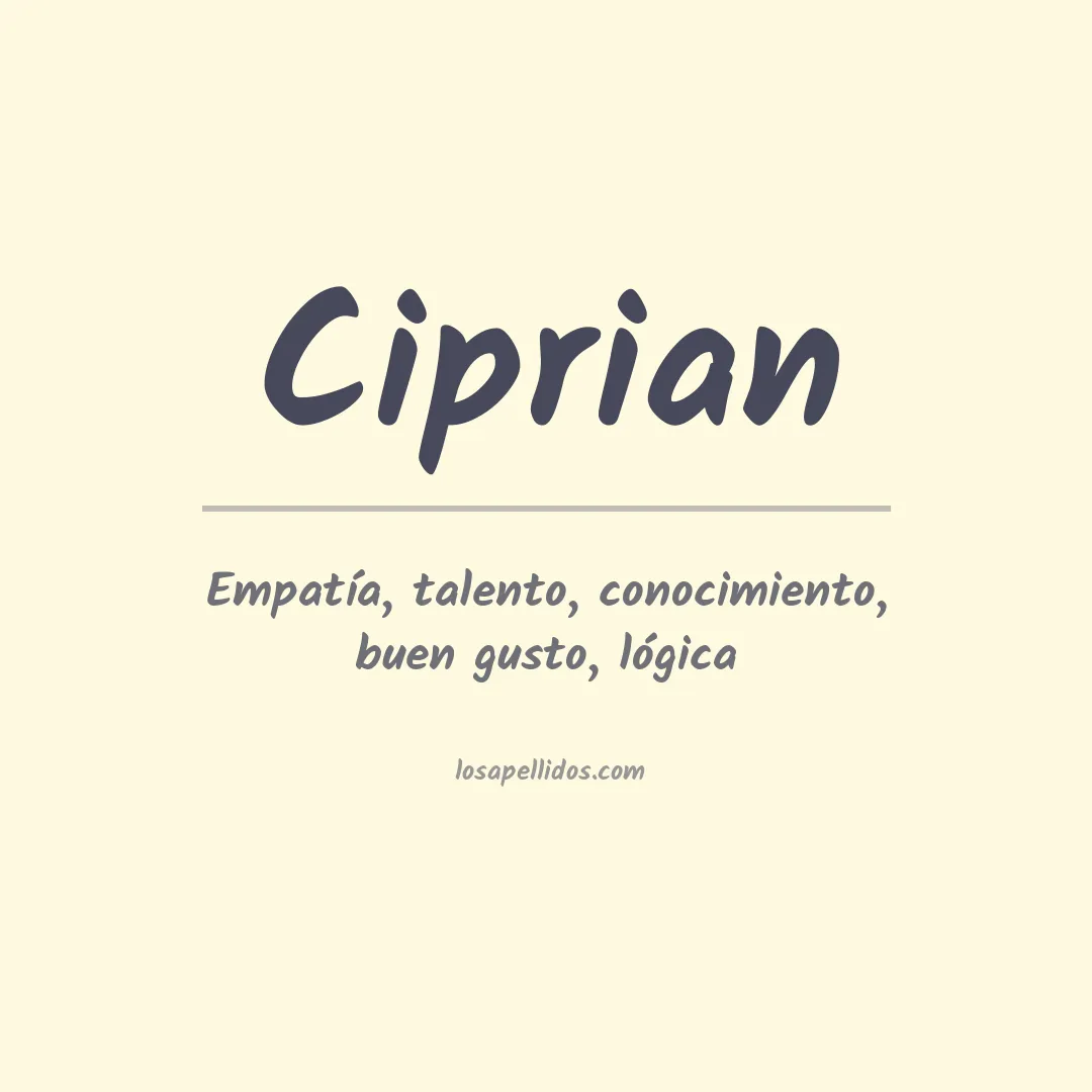 Apellido Ciprián