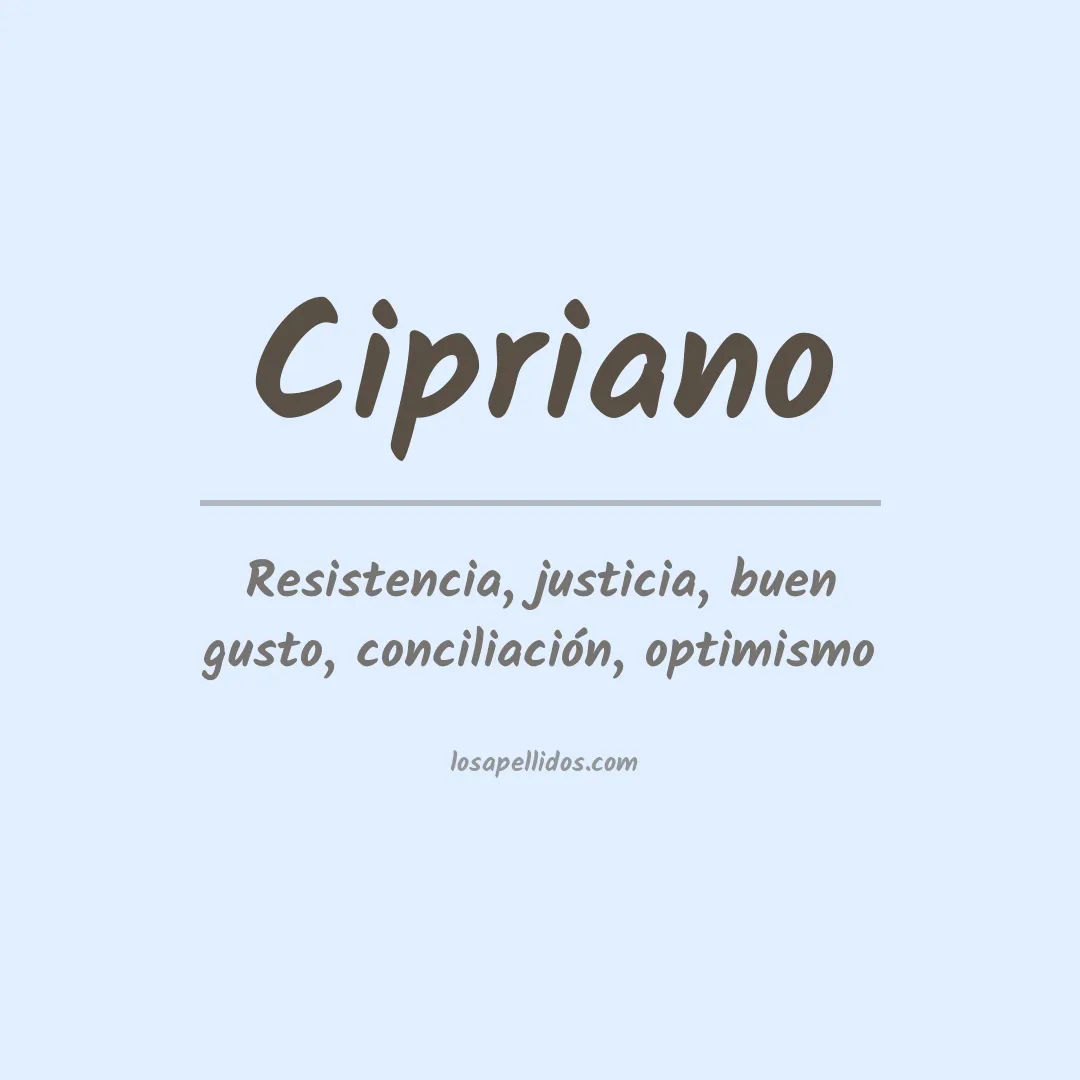 Apellido Cipriano