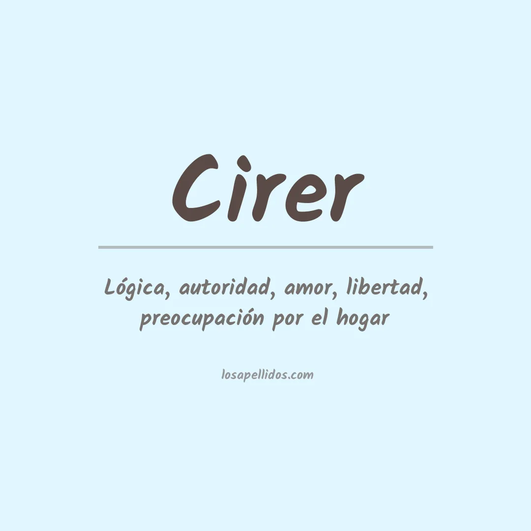 Apellido Cirer