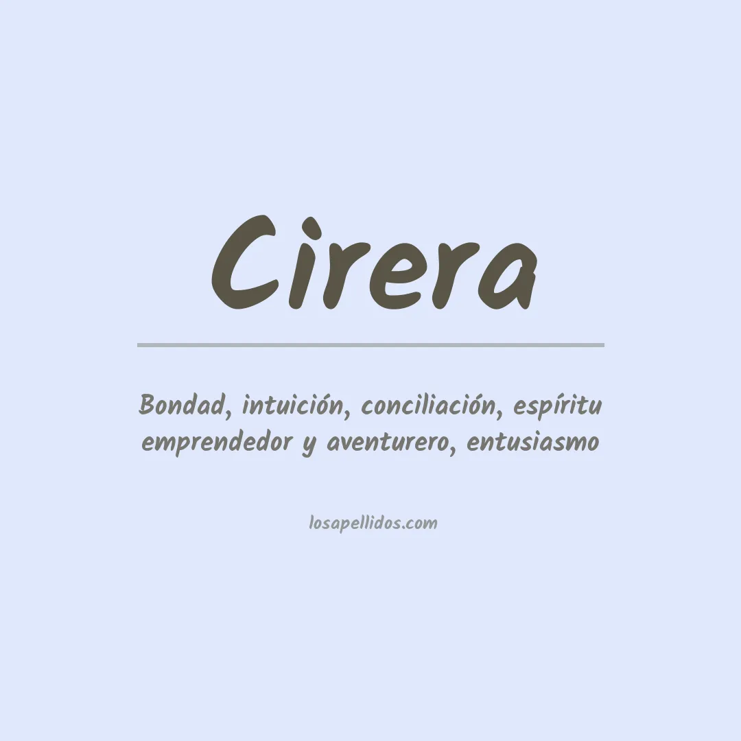 Apellido Cirera
