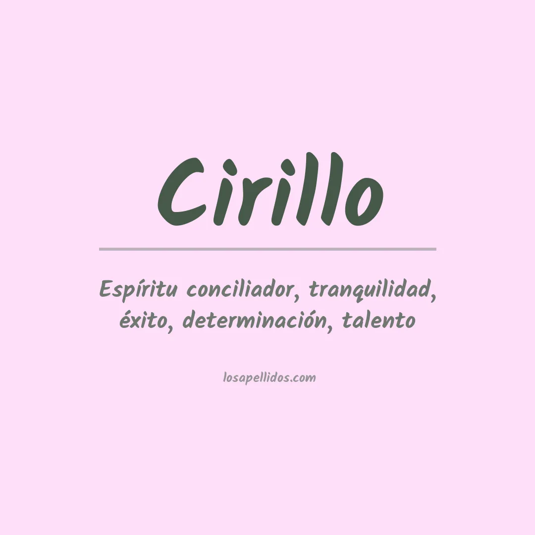 Apellido Cirillo