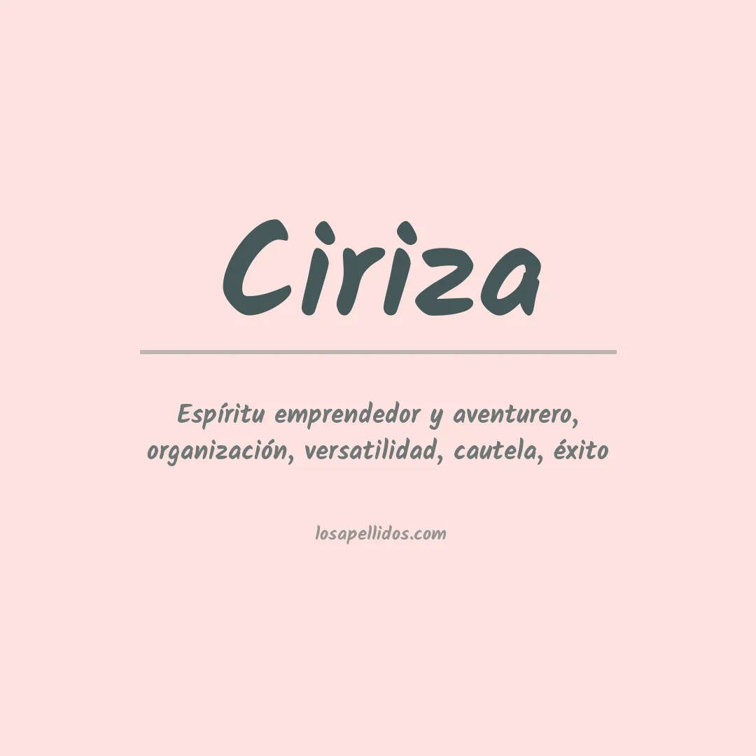 Apellido Ciriza