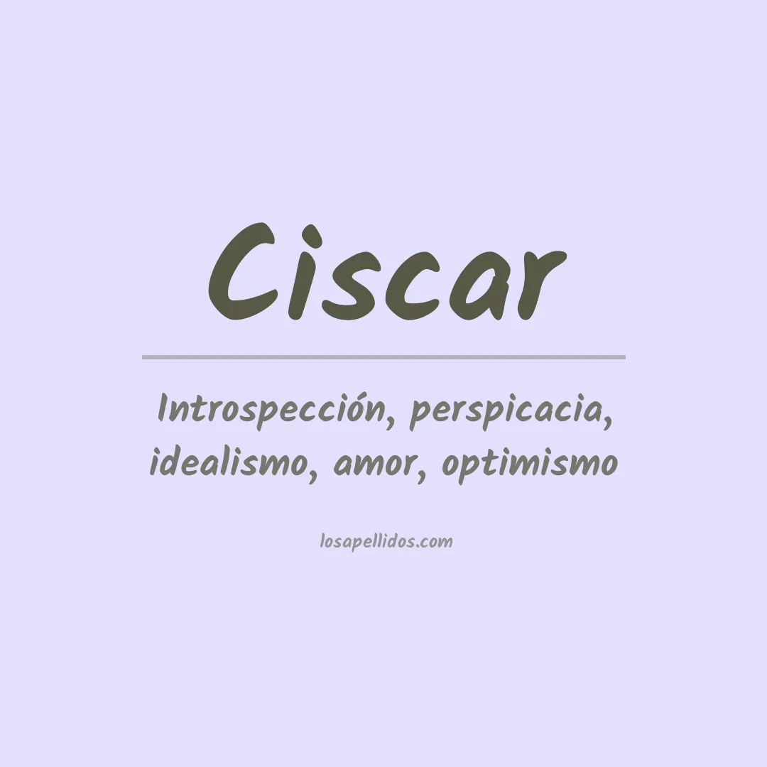 Apellido Ciscar