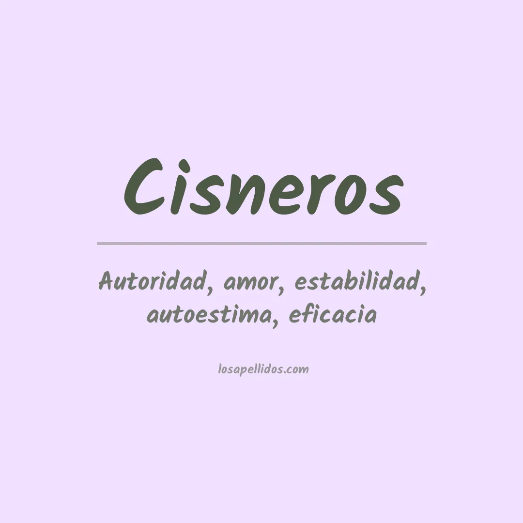 Apellido Cisneros