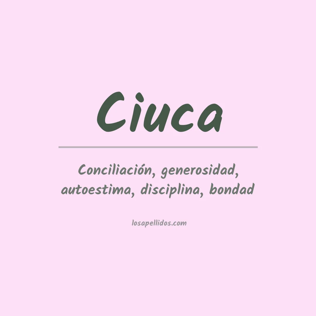 Apellido Ciuca