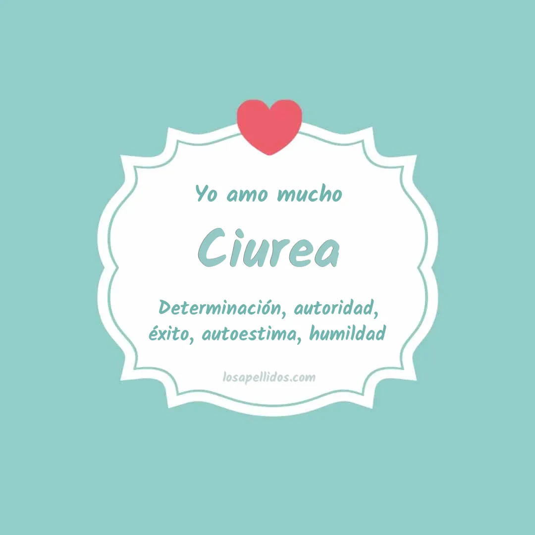 Yo amo mucho Ciurea