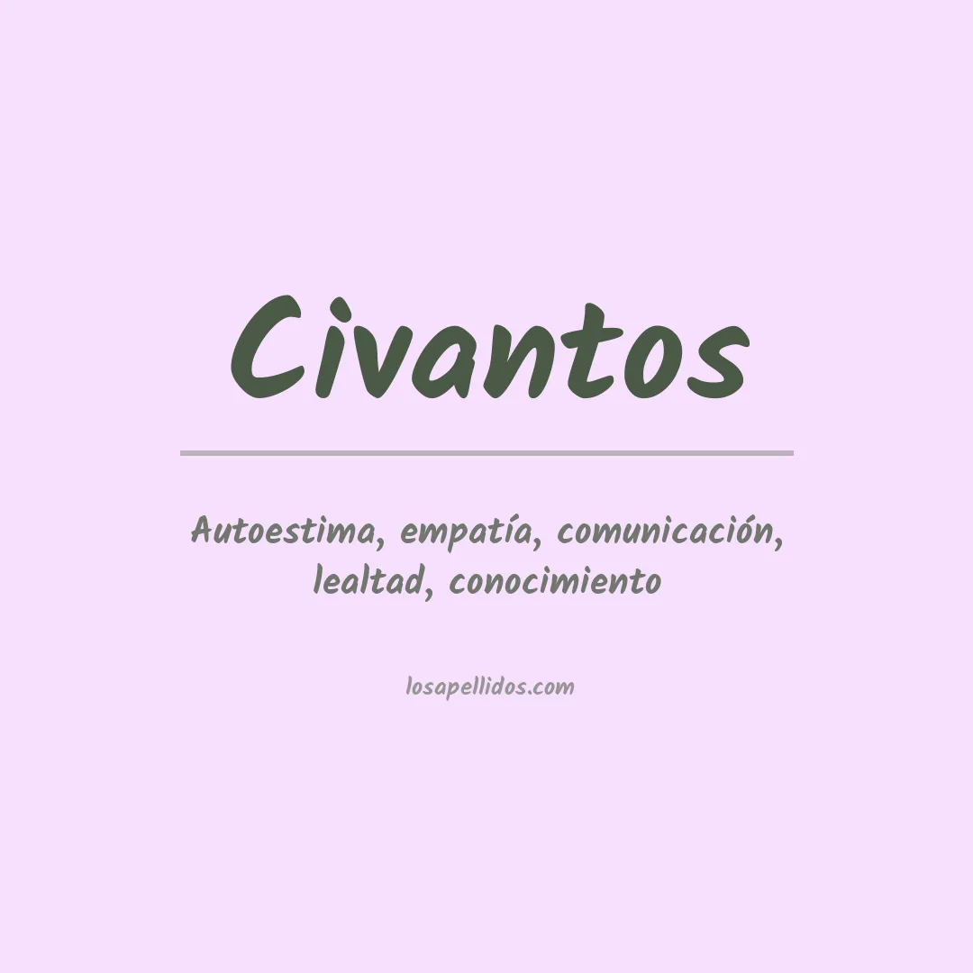 Significado del Apellido Civantos