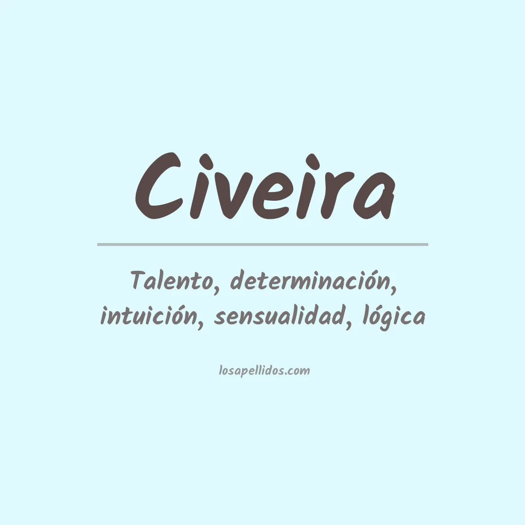 Significado del Apellido Civeira