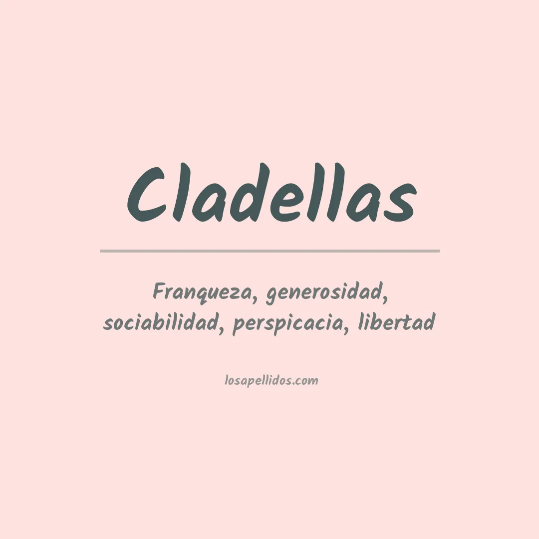 Apellido Cladellas