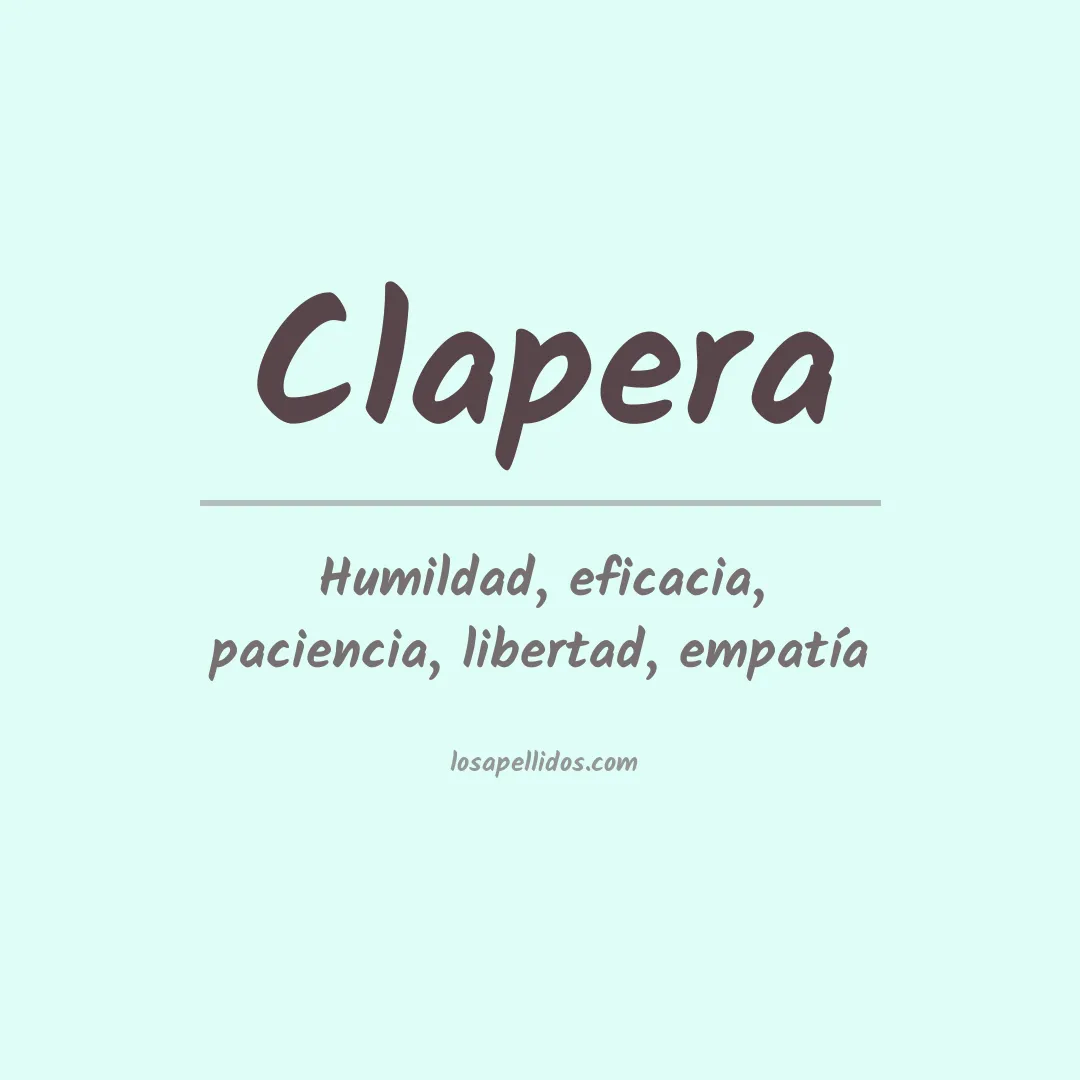 Apellido Clapera