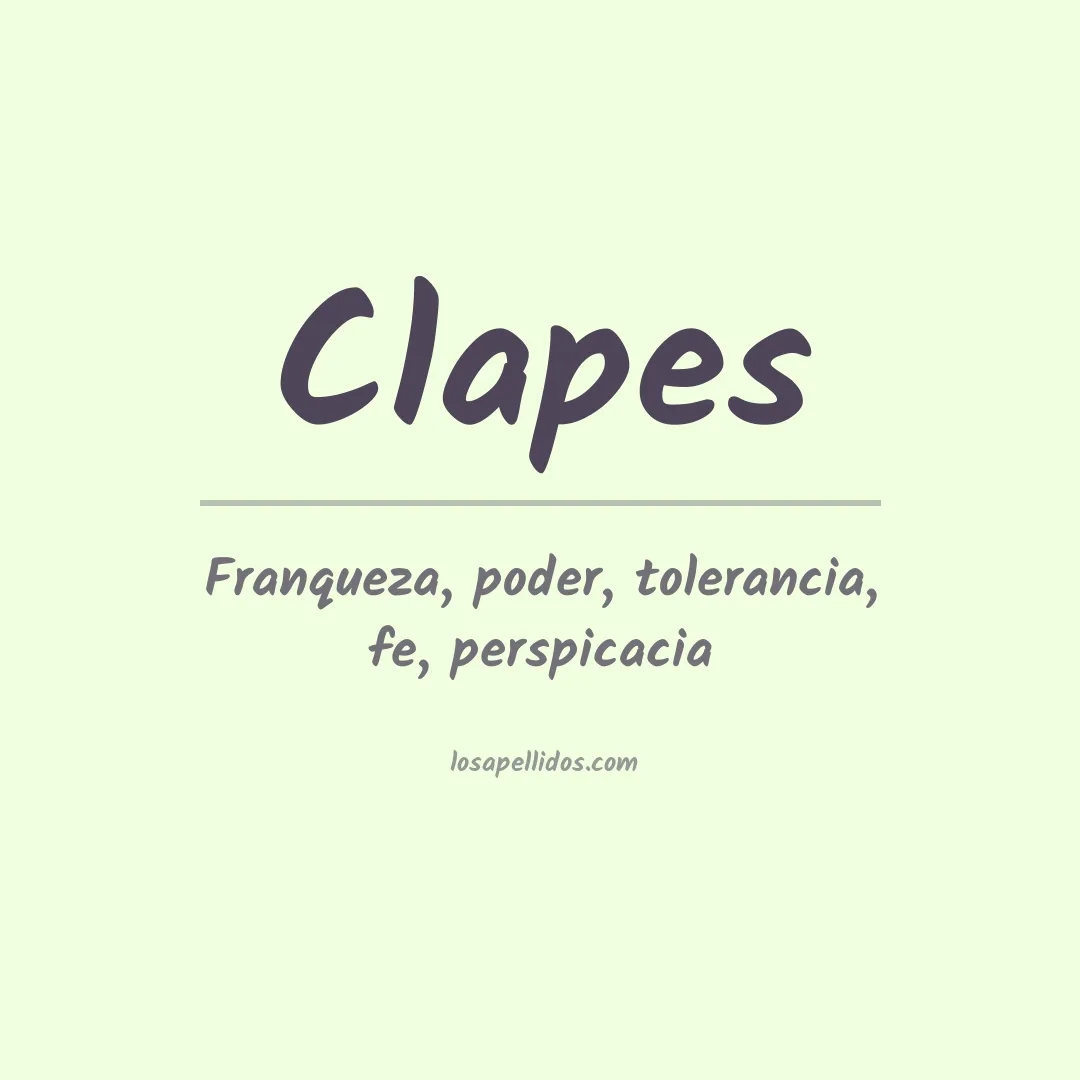 Apellido Clapes