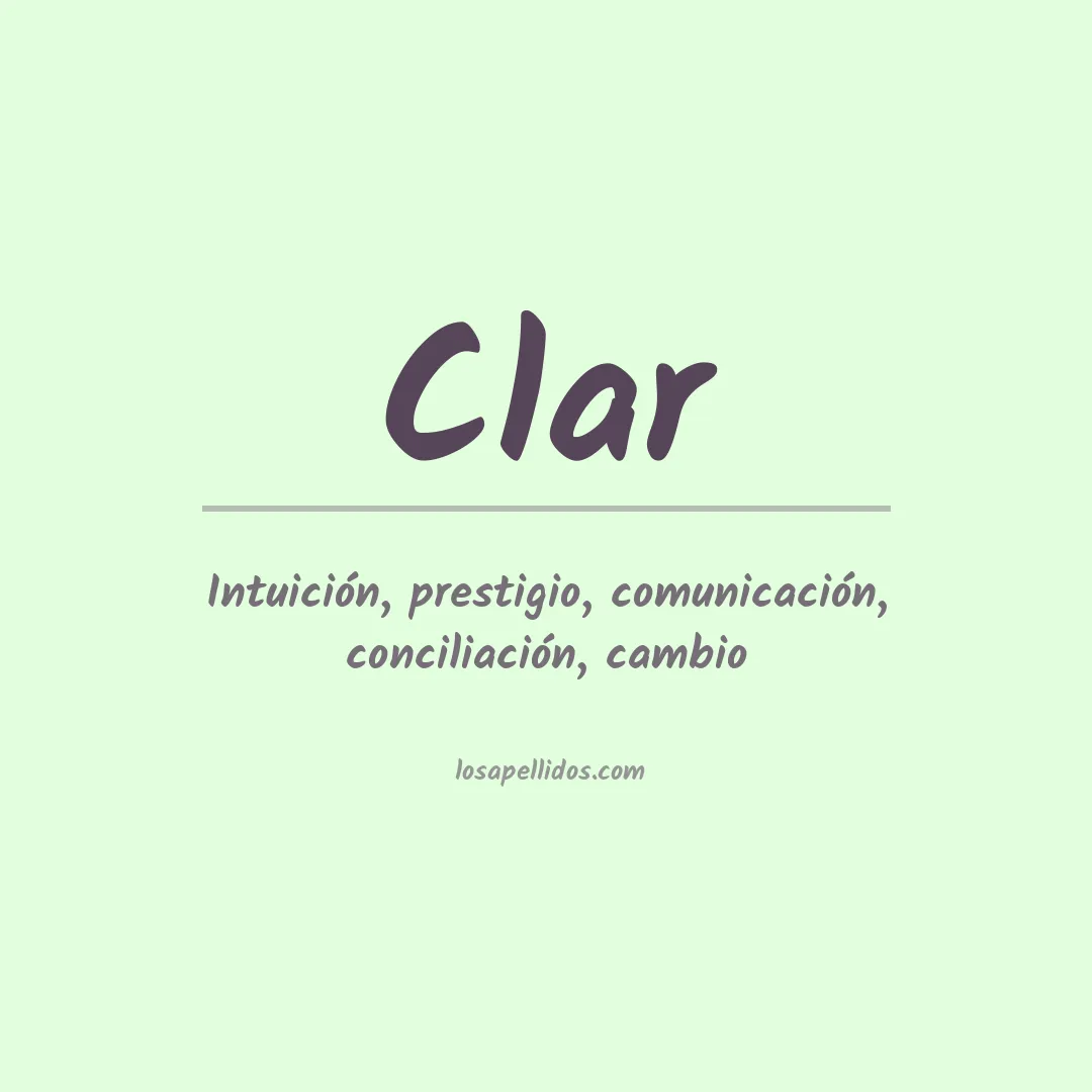 Apellido Clar