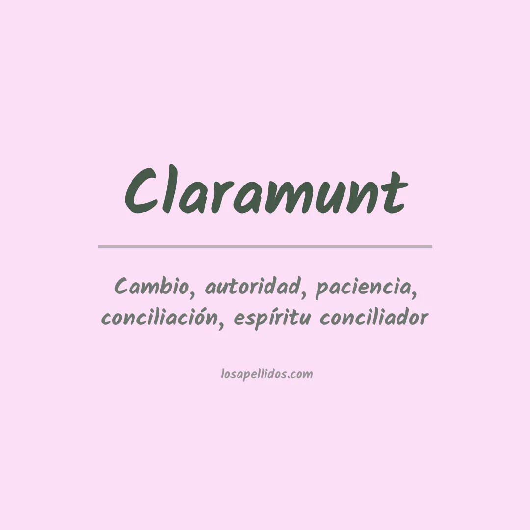 Apellido Claramunt
