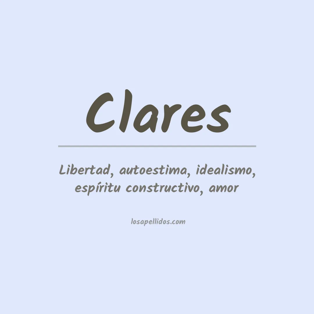 Apellido Clares