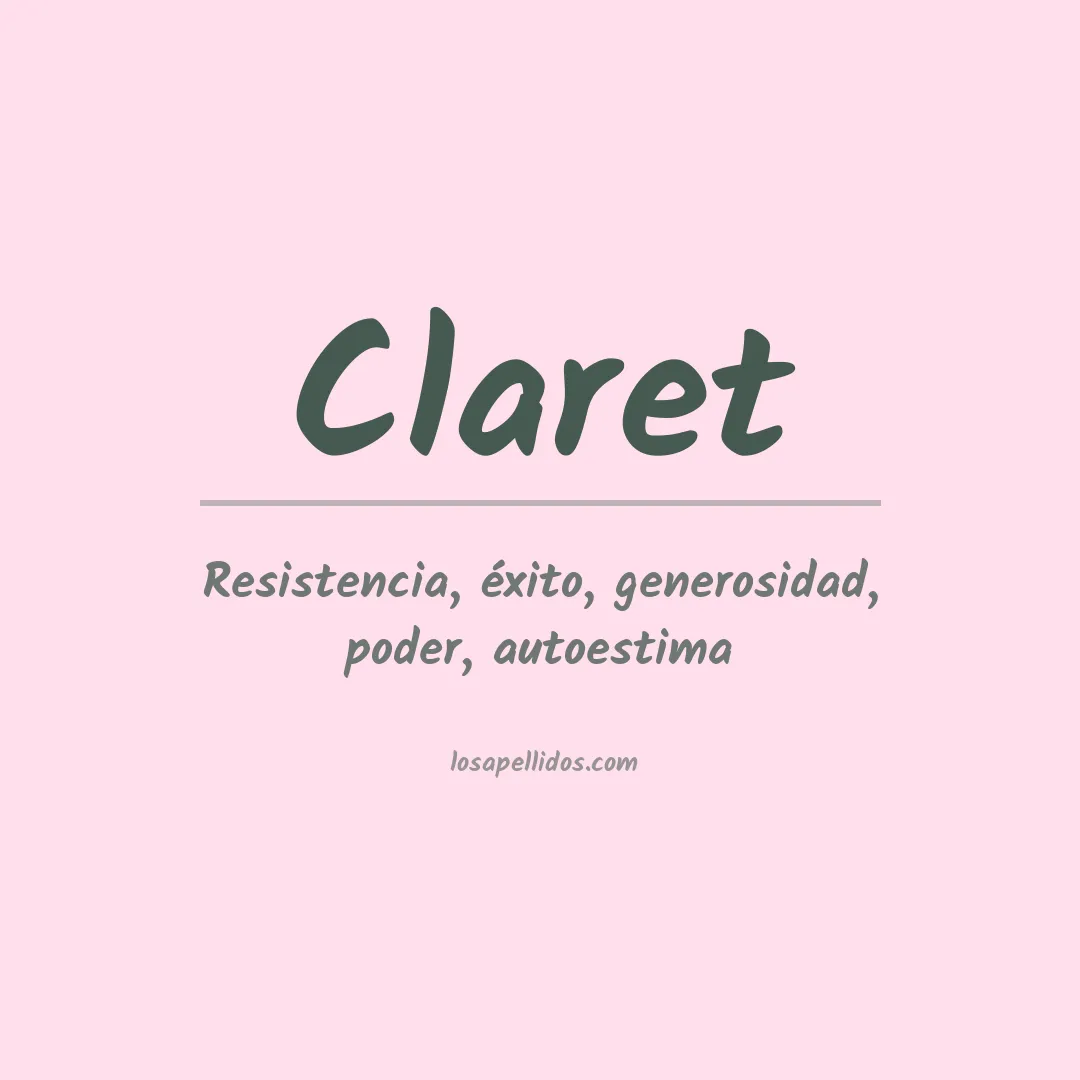 Apellido Claret