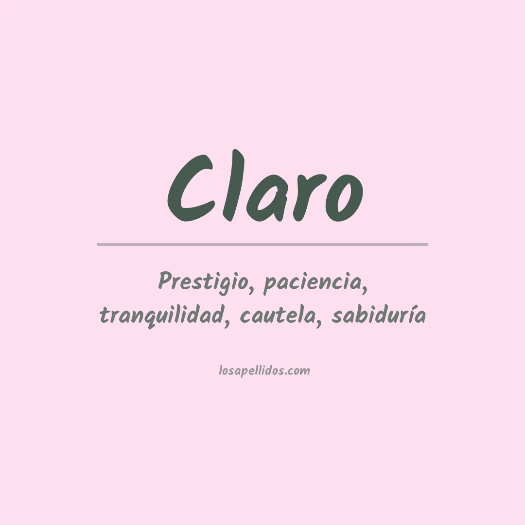 Apellido Claro