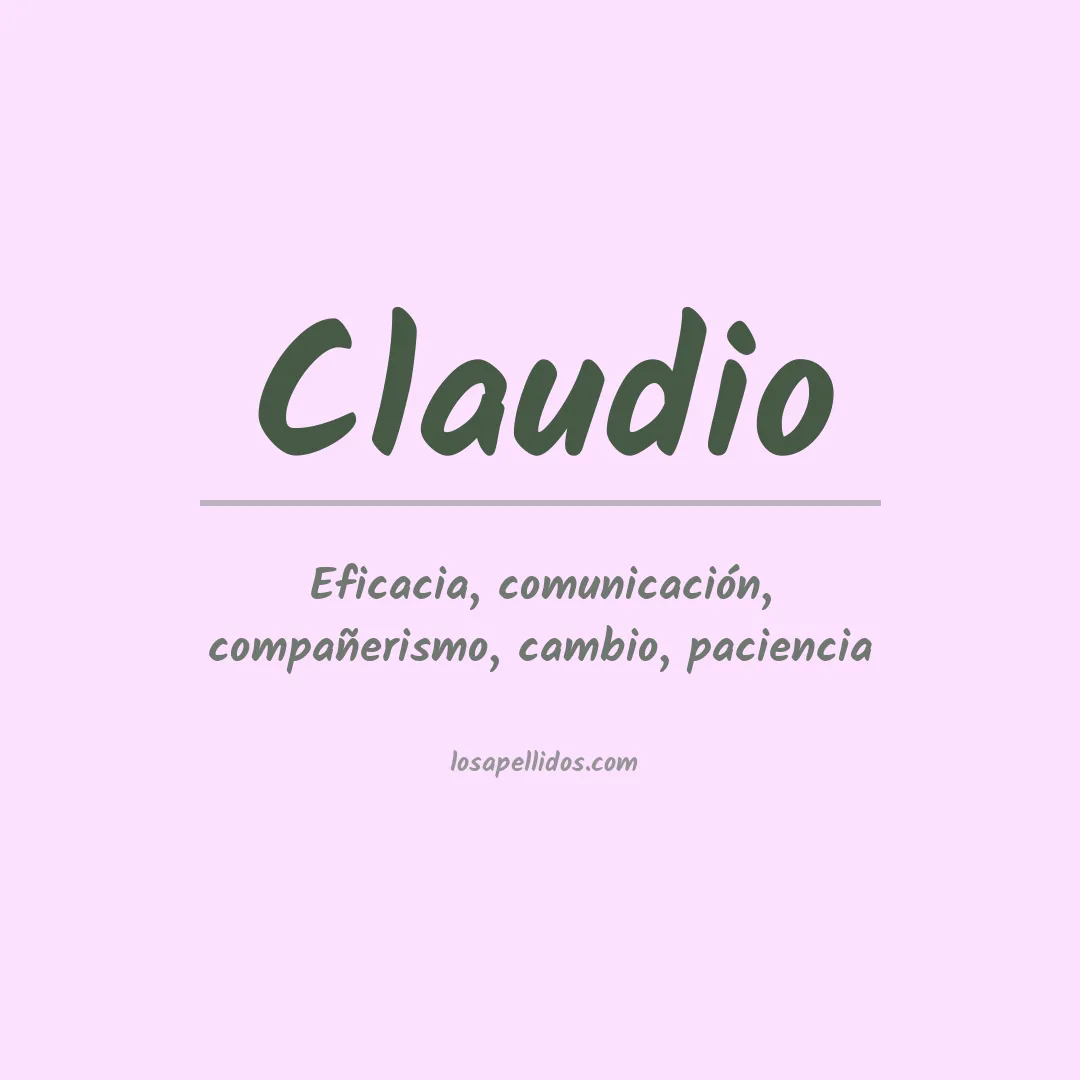 Apellido Claudio