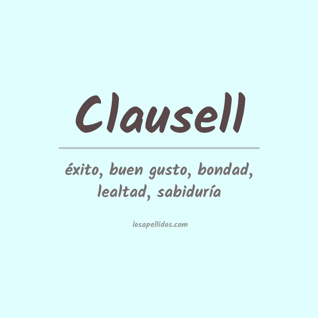 Apellido Clausell
