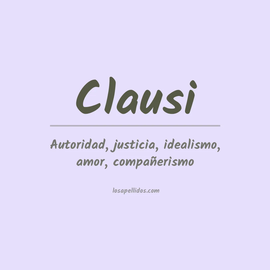 Apellido Clausi
