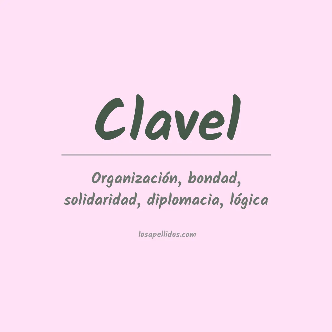 Apellido Clavel