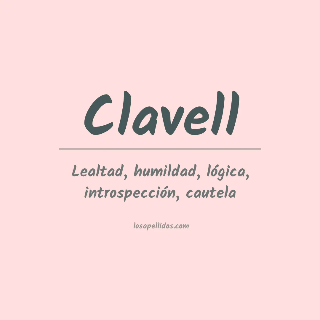 Apellido Clavell