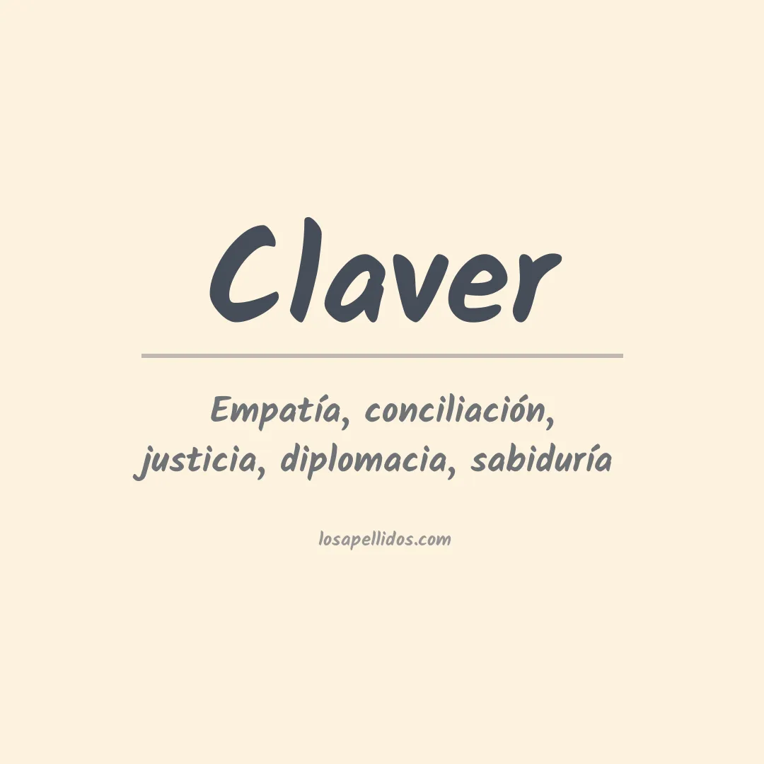 Apellido Claver