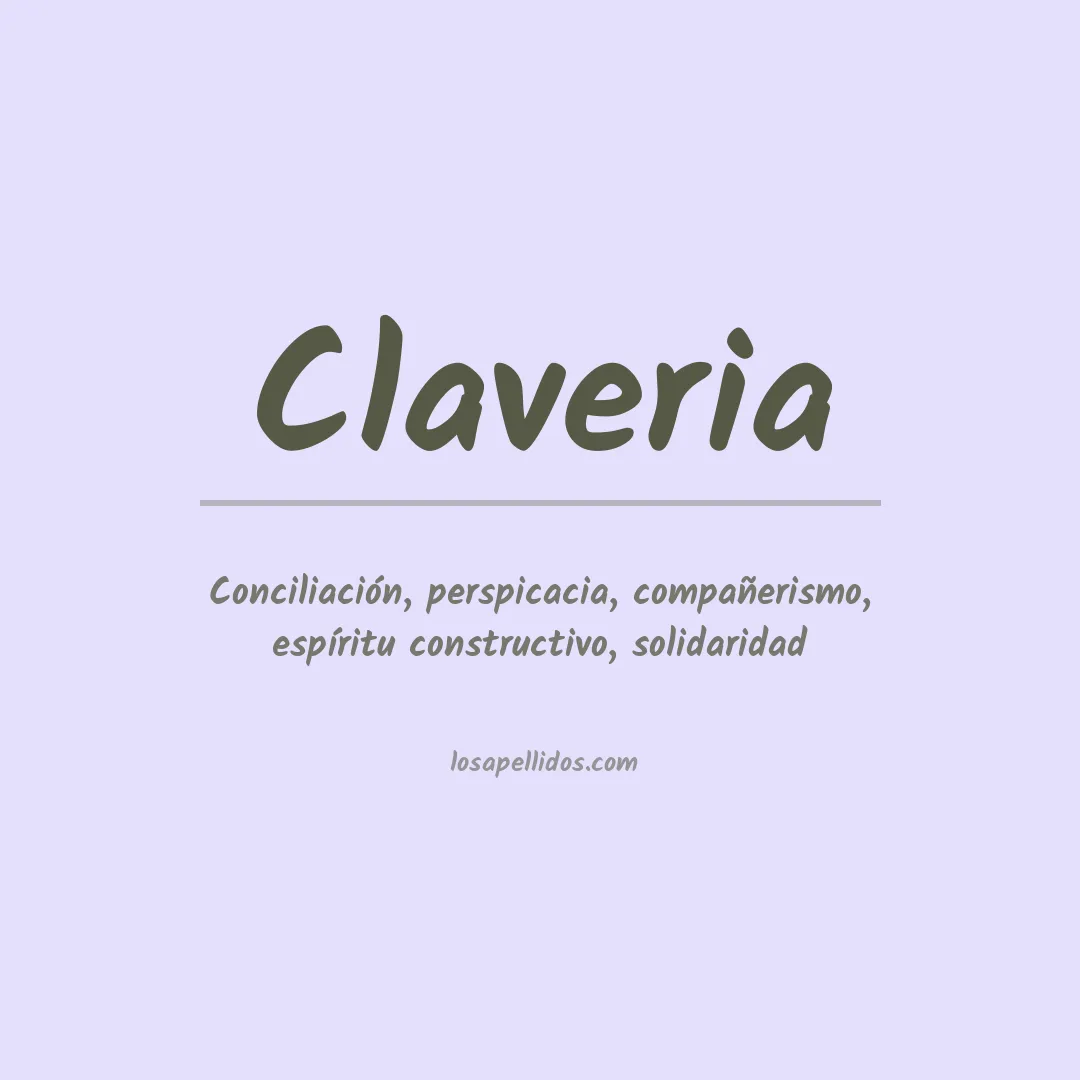 Apellido Claveria