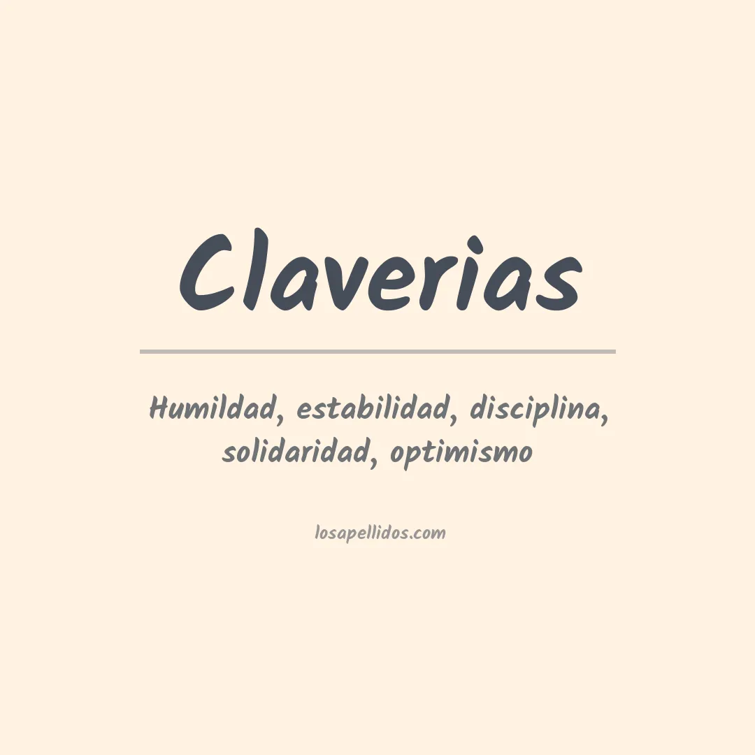 Apellido Claverias