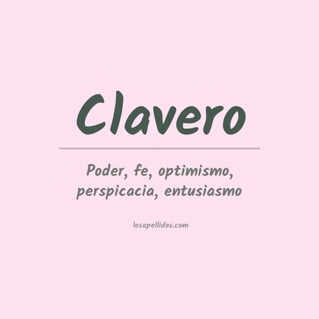 Apellido Clavero