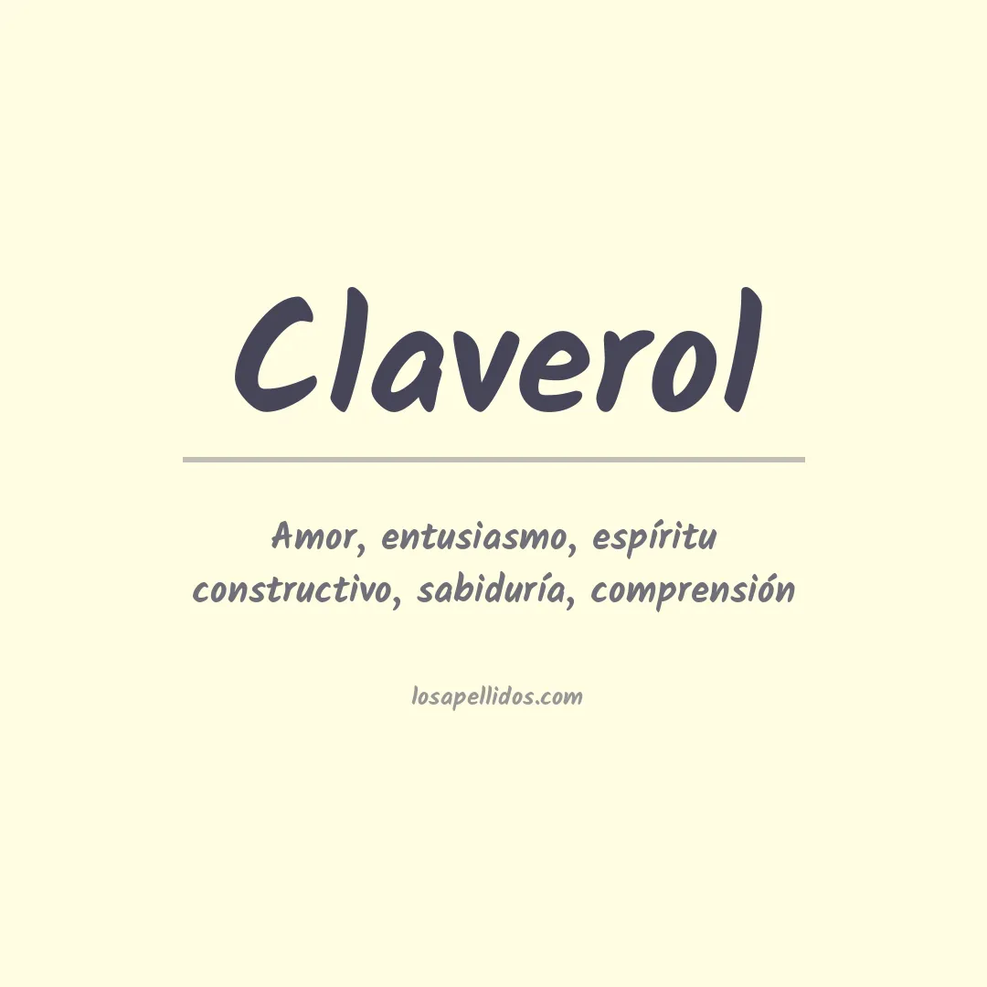 Apellido Claverol
