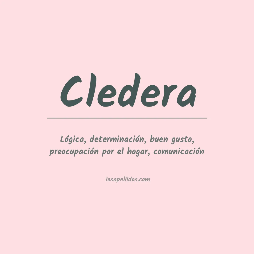 Apellido Cledera