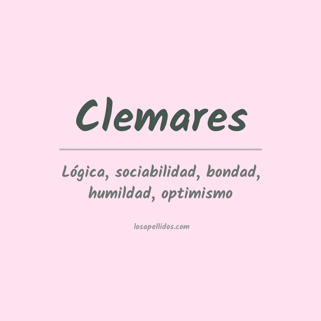 Apellido Clemares