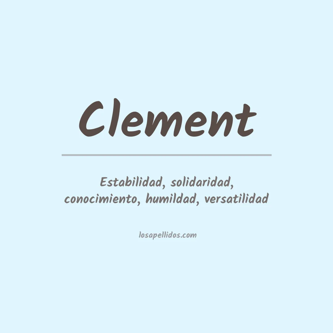 Apellido Clement